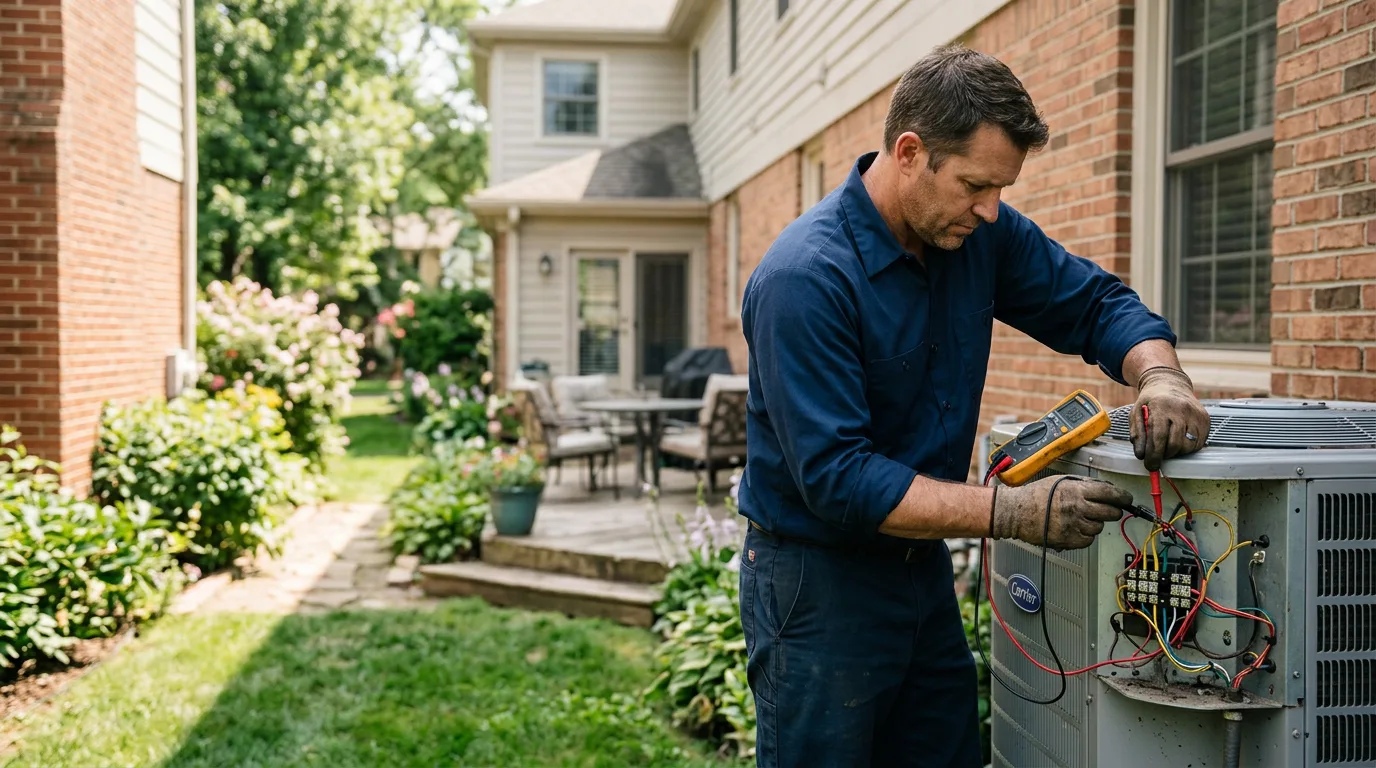 HVAC technician working near Hopewell, VA